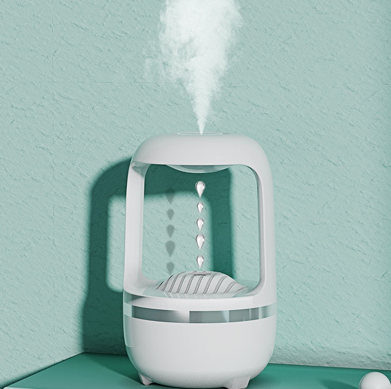 Anti-Gravity Water Drop Humidifier – Aromatherapy & Large Capacity