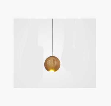Nordic Solid Wood Ball Chandelier – Living & Dining Room Lamp